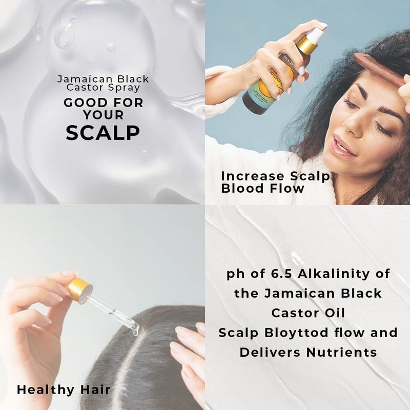 Well's Oil Jamaican Black Castor & Rosemary Oil Spray for Hair | 4 oz (118 mL) | Lightweight Scalp & Hair Moisturizing Oil | Botanical Oil Blend | External Use Only - Image 4
